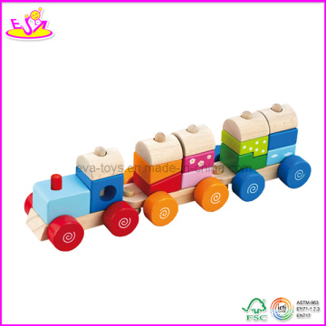 Crianças de madeira trem brinquedo (w04a067)